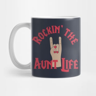 Rocking The Aunt Life Funny Gift For Lovely Auntie Gift Mug